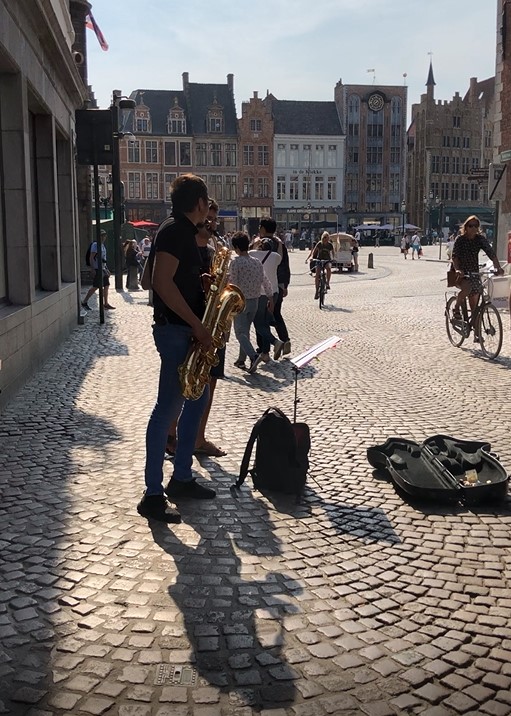 Bruges Belgium Street Music