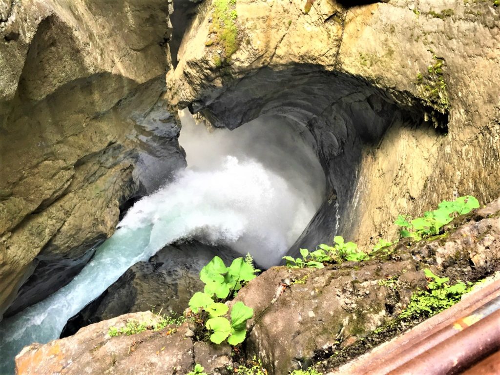 Trummelbach Falls Near Lauterbrunnen Switzerland