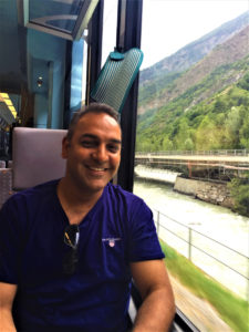 Journey from Milan to Zermatt by train