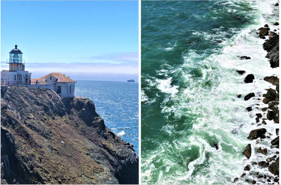 Point Bonita Lighthouse Guides Ships Along the rugged coastline
