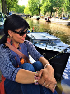 Relaxing along the canals of Amsterdam