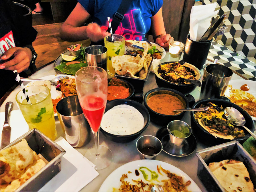 Delicious Indian food at Dishoom Covent Garden in London