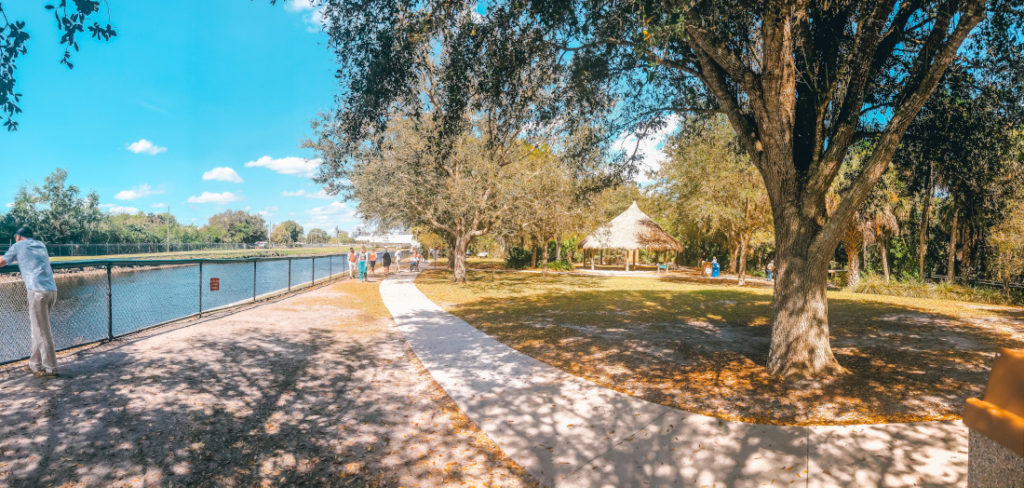 Manatee Trail along the canal in Manatee Park