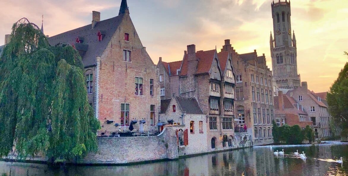 Bruges-Belgium- Rozenhoedkaai-Banner