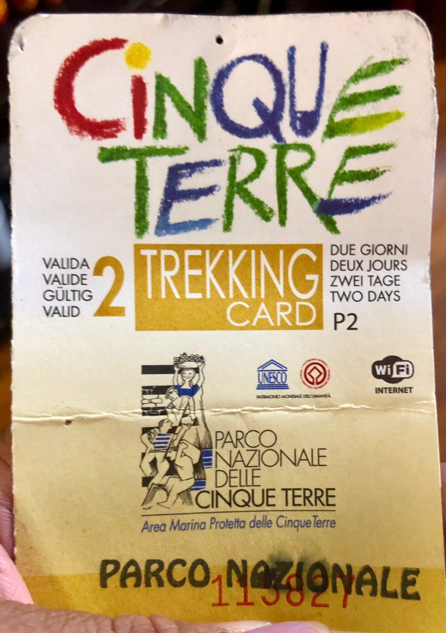 Cinque Terre Trekking Card