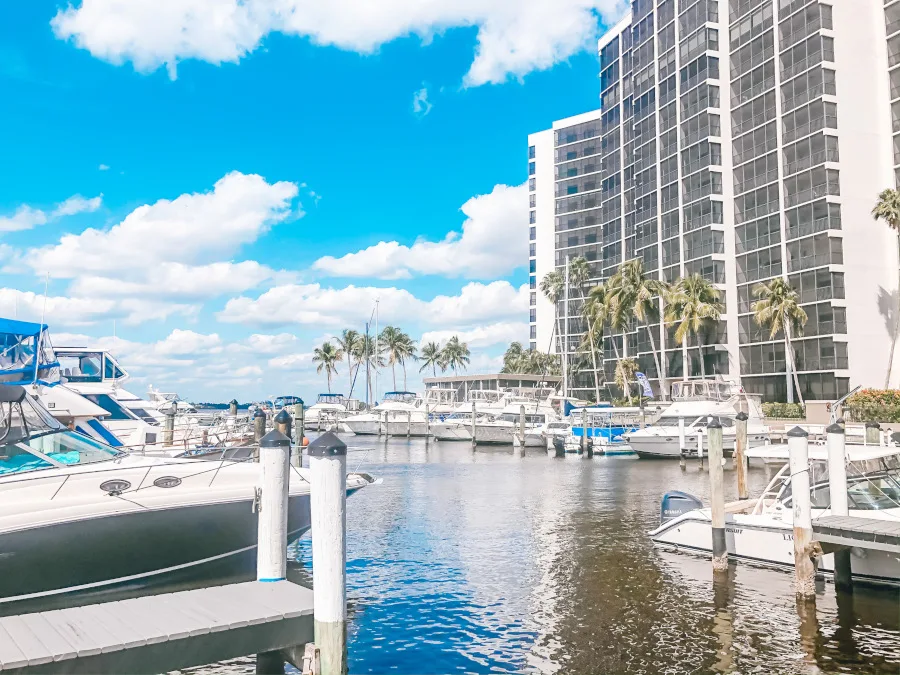 A leisurely stroll along the Marina on a day trip to Fort Myers Florida