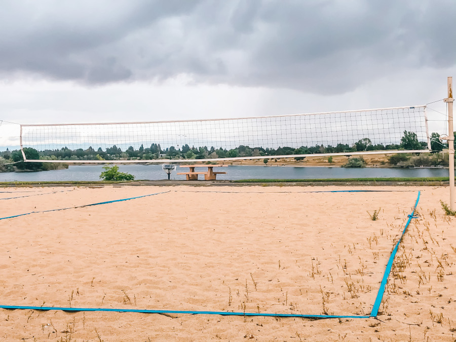 Volleyball courts located in the gated in Niles Beach Complex