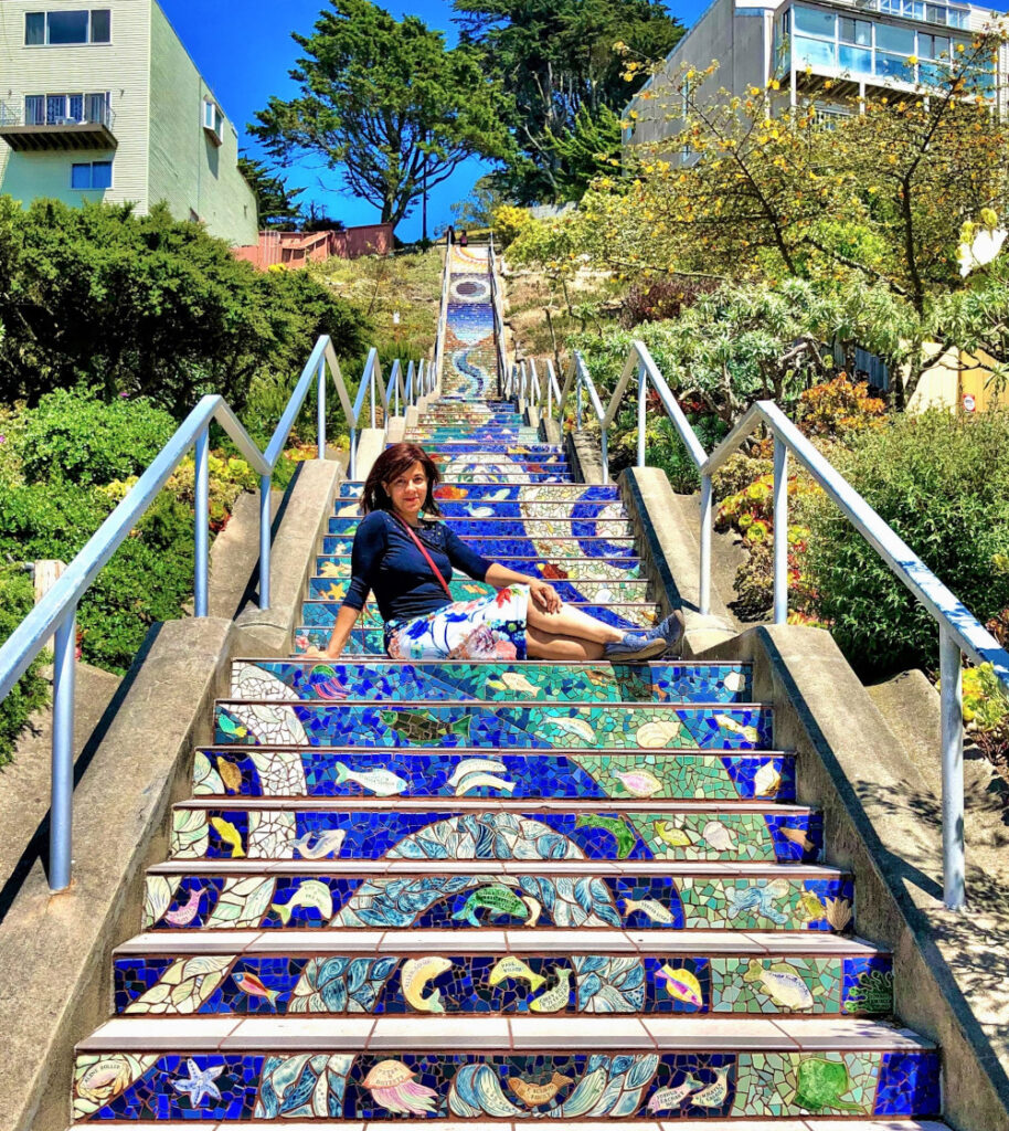 16th Avenue Tiled Steps - one of the must-see hidden staircases of San Francisco