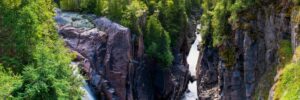 The Spectacular Aguasabon Falls And Gorge In Terrace Bay, Ontario